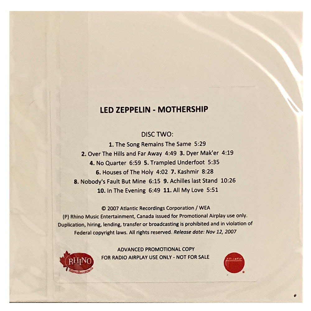 Mothership <br>CD, Advance Radio Copy (USA) #1 - Image 3