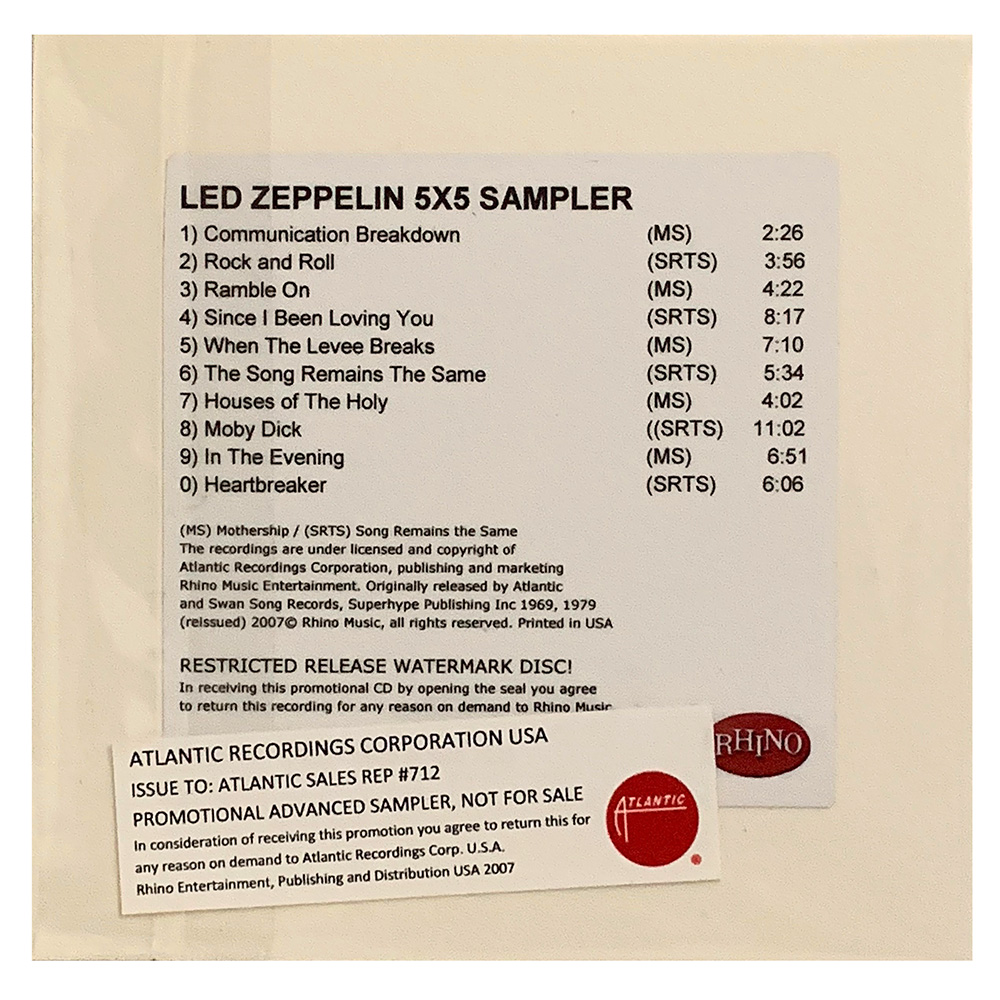Mothership <br>CD, 5x5 Sampler (USA) - Image 2