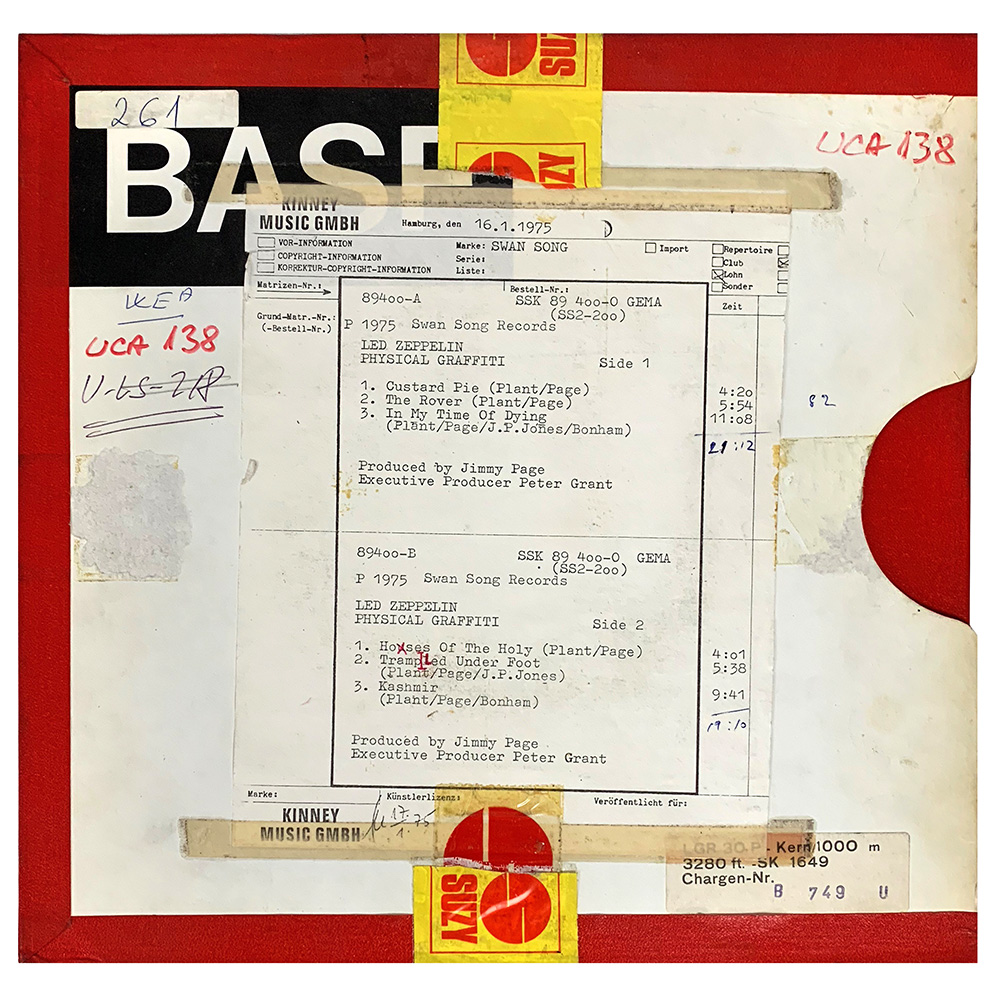 Reel-to-Reel <br>Physical Graffiti <br>Master Reel (Germany)