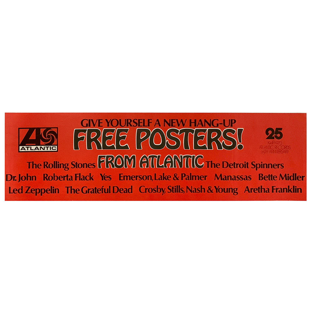 Poster (1973) <br>Atlantic, Free Poster Offer (USA)