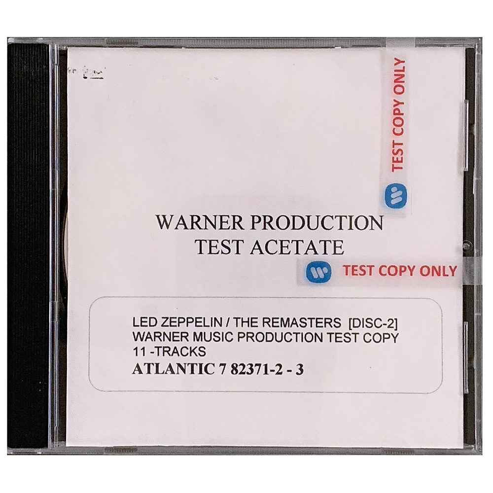 Remasters <br>CD, Test Acetate (USA) - Image 2