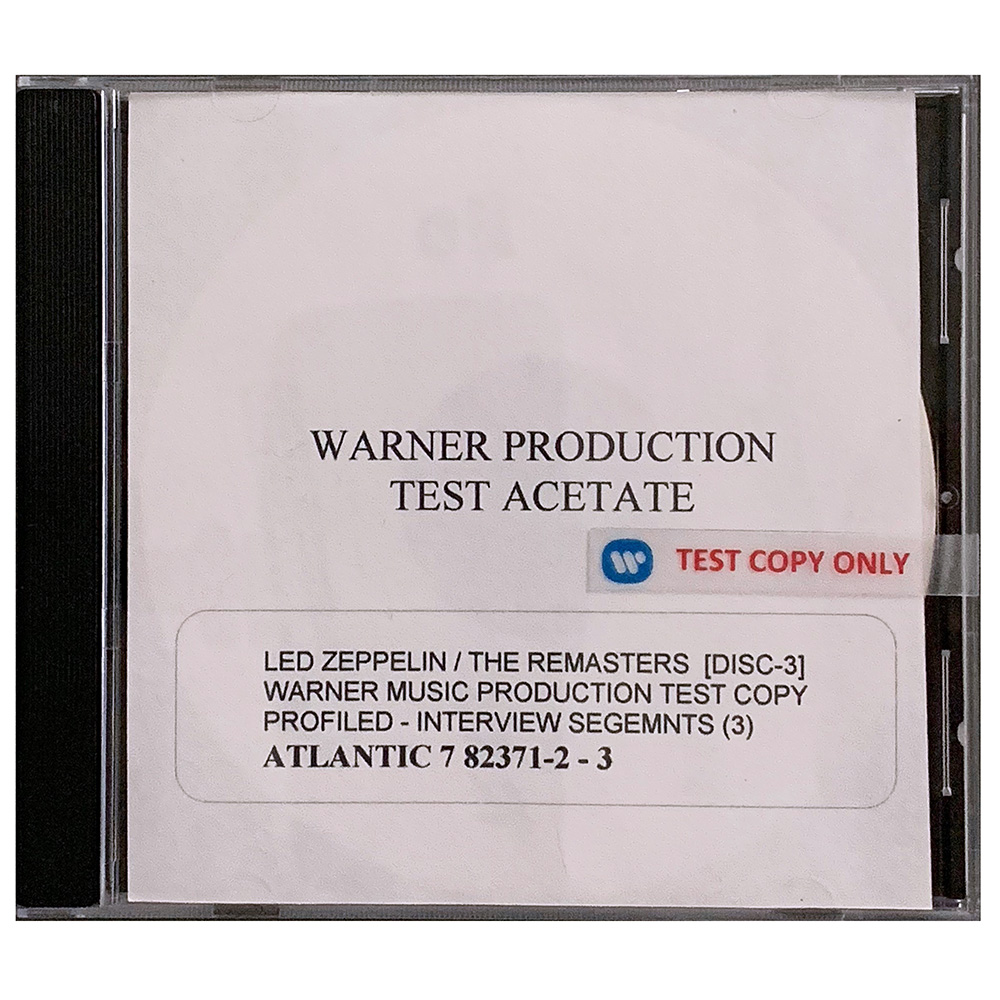 Remasters <br>CD, Test Acetate (USA) - Image 3