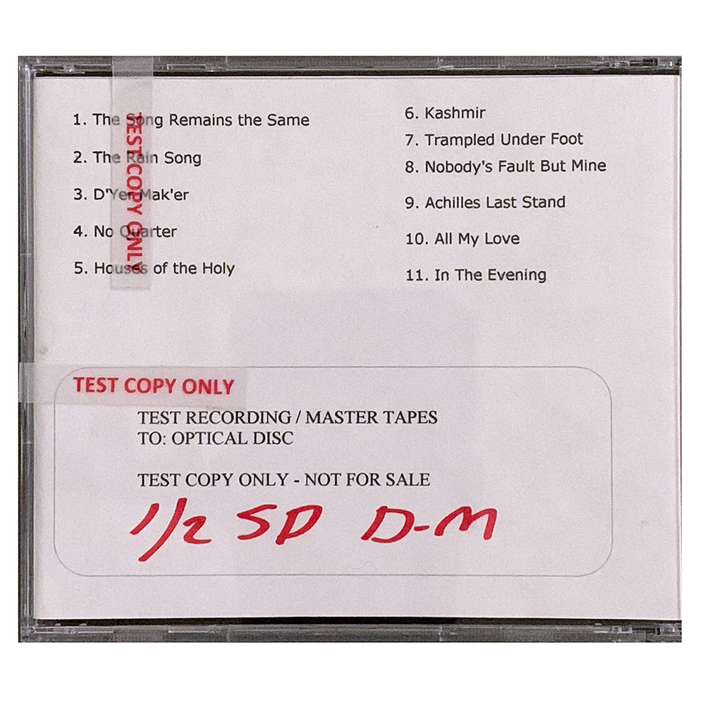 Remasters <br>CD, Test Acetate (USA) - Image 4
