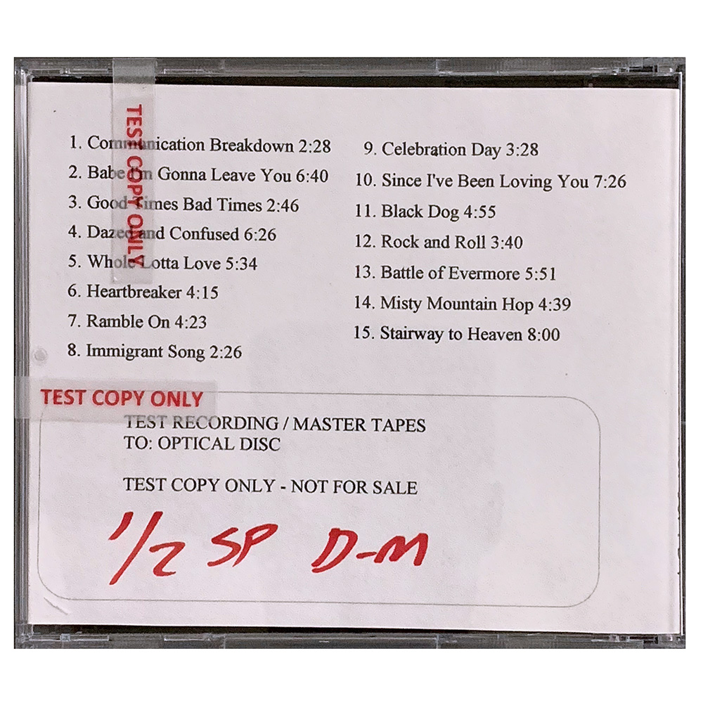 Remasters <br>CD, Test Acetate (USA) - Image 5