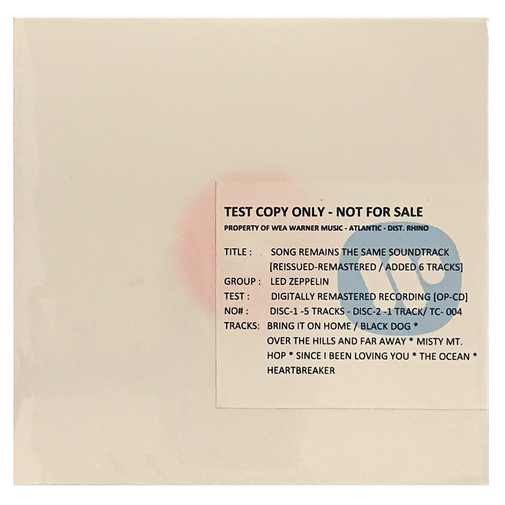 TSRTS (2007) <br>CD, Test Copy (USA)