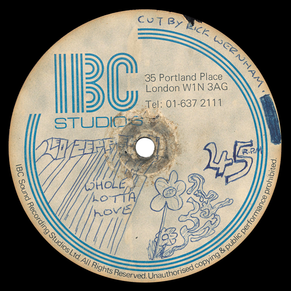 LP <br>Led Zeppelin II <br>UK, 1-song (N/A) Acetate