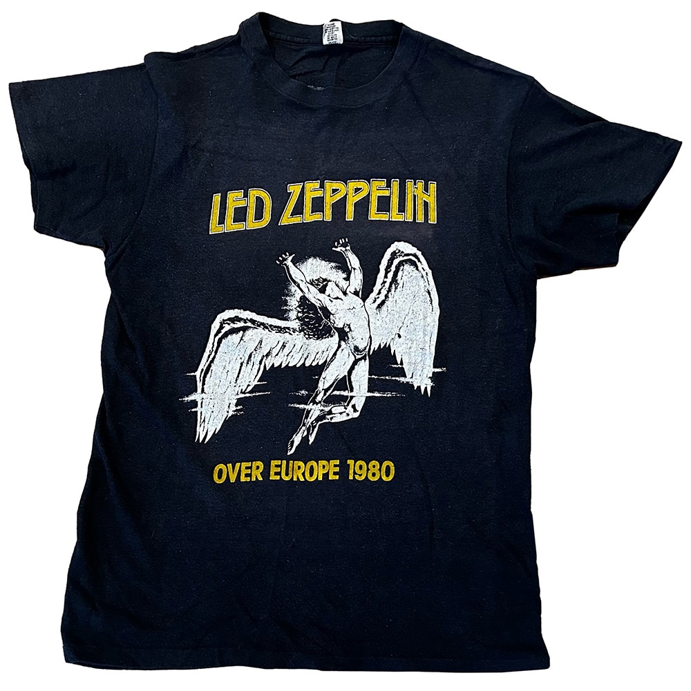 Concert Clothing <br>1980 <br>Over Europe Tour, T-Shirt (Black)