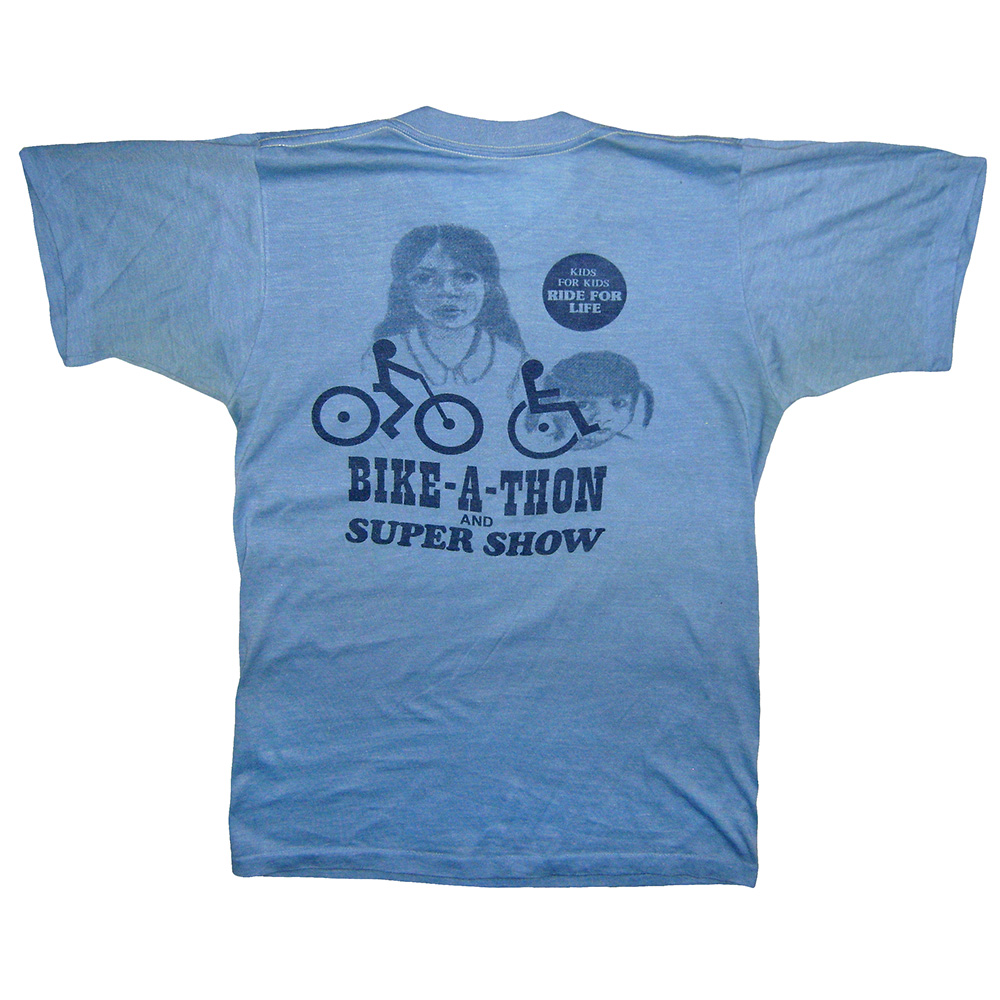 Bike-A-Thon (1977) <br>Swan Song T-Shirt, Blue (USA) - Image 2