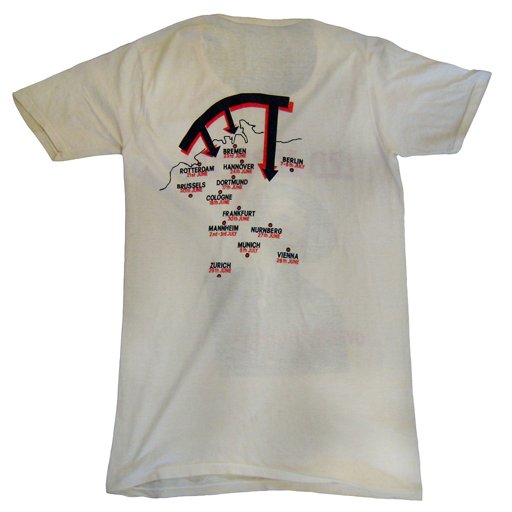 Concert Clothing <br>1980 <br>Over Europe Tour, T-Shirt (Prototype) - Image 4