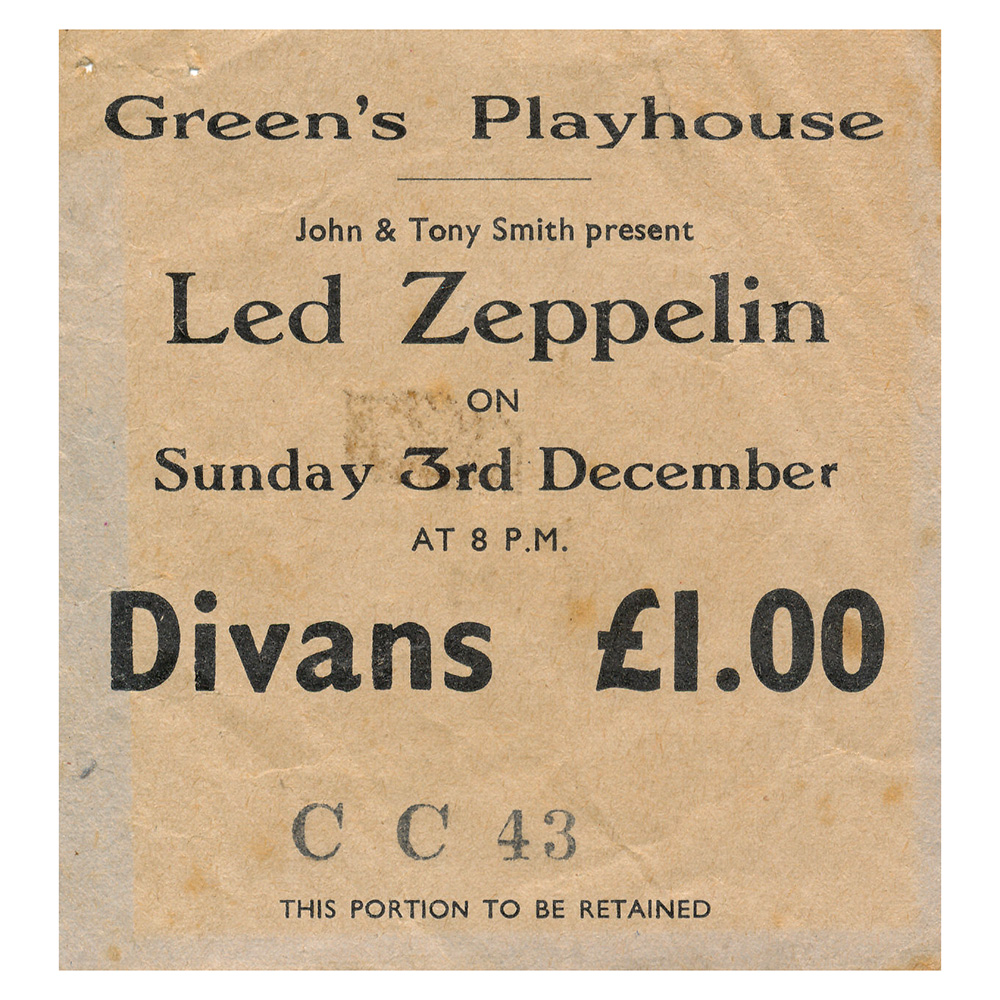 Concert Ticket <br>1972.12.03 <br>Glasgow, Scotland, UK