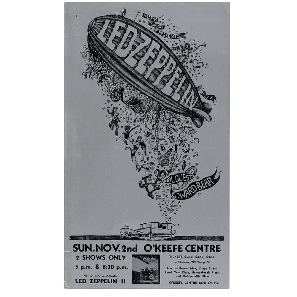 Concert Advertisement <br>1969.11.02 <br>Toronto, Canada (Poster)