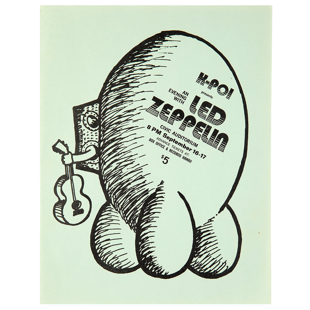 Concert Advertisement <br>1971.09.16 <br>Honolulu, HI (Handbill)