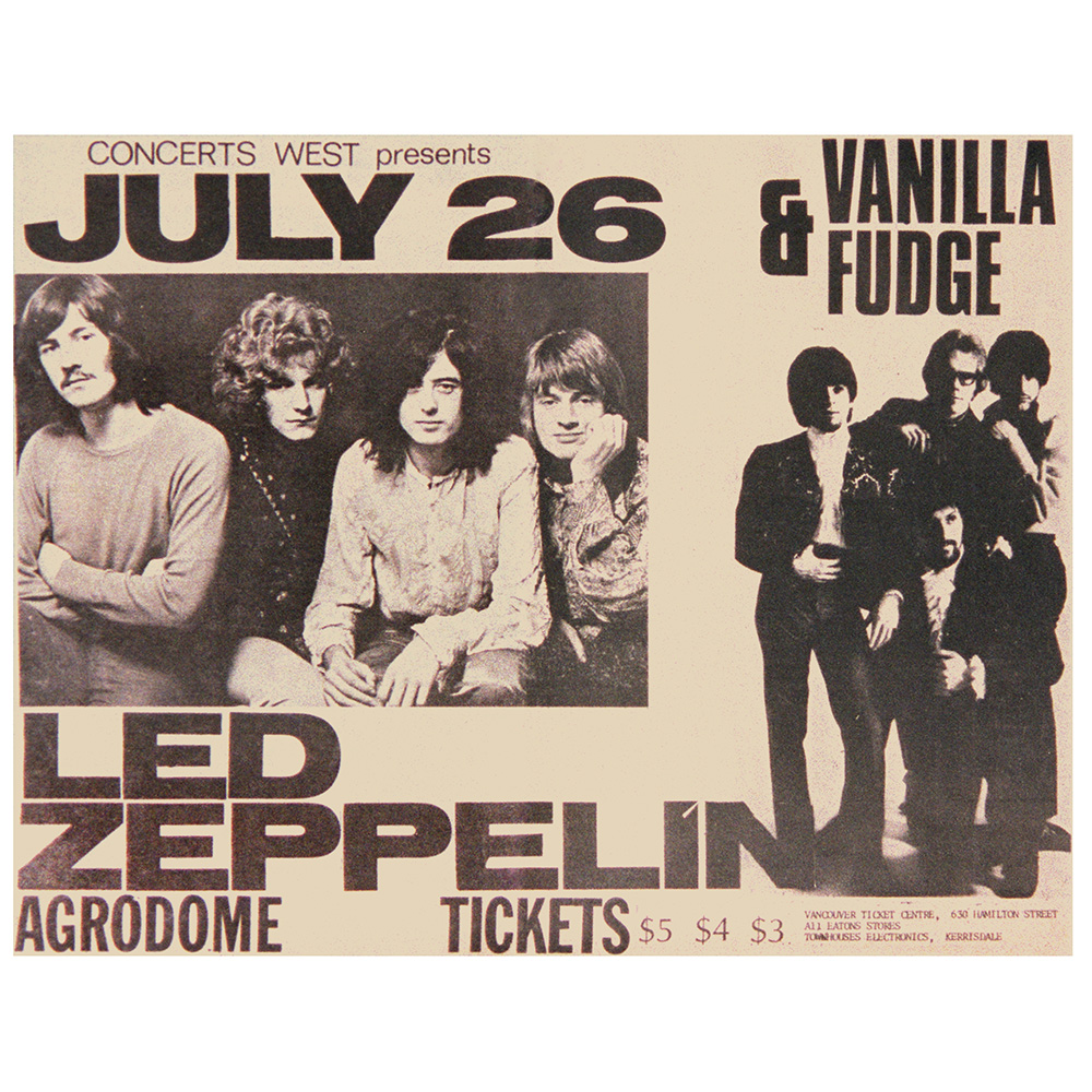 Concert Advertisement <br>1969.07.26 <br>Vancouver, CA (Ad)