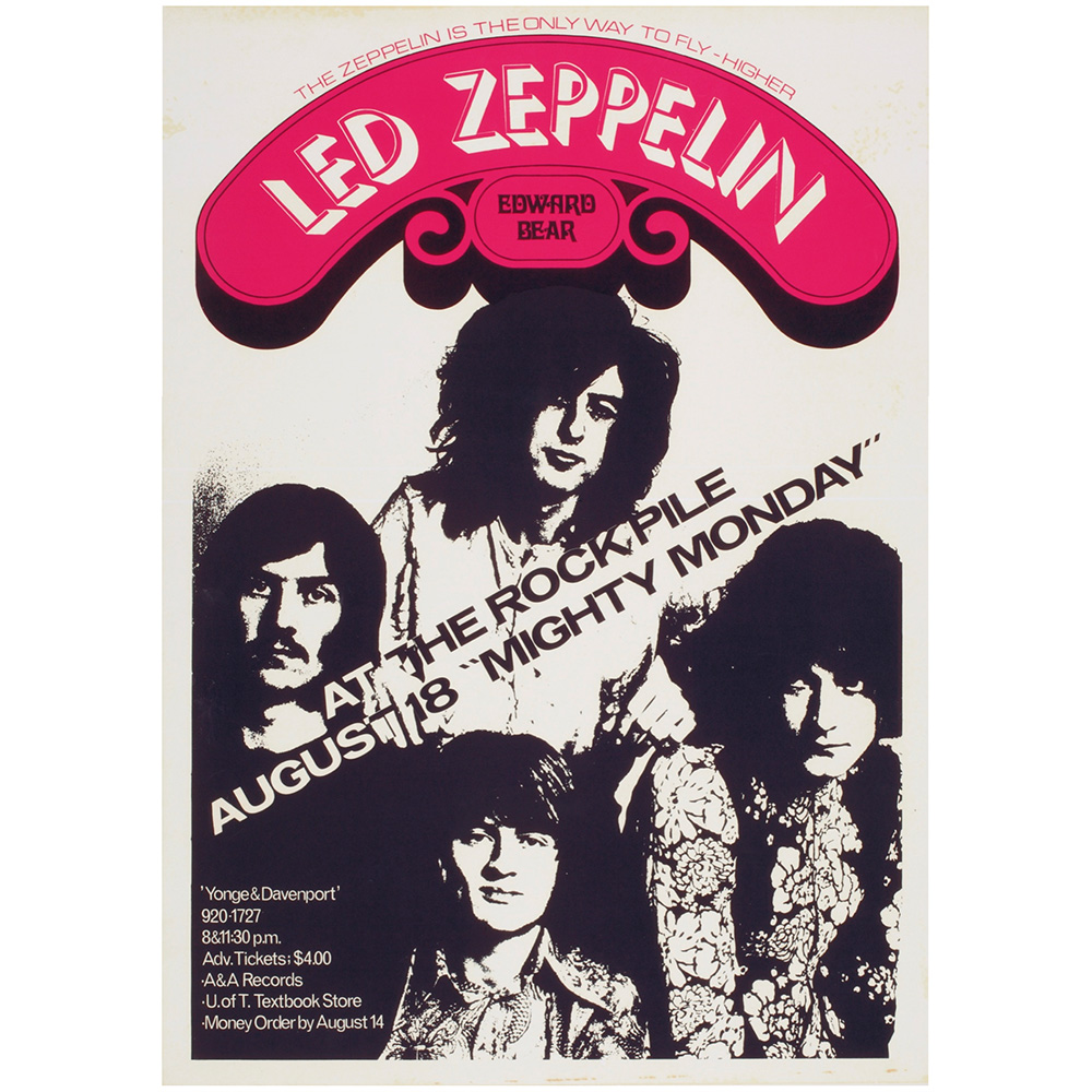 Concert Advertisement <br>1969.08.18 <br>Toronto, CA (Poster)