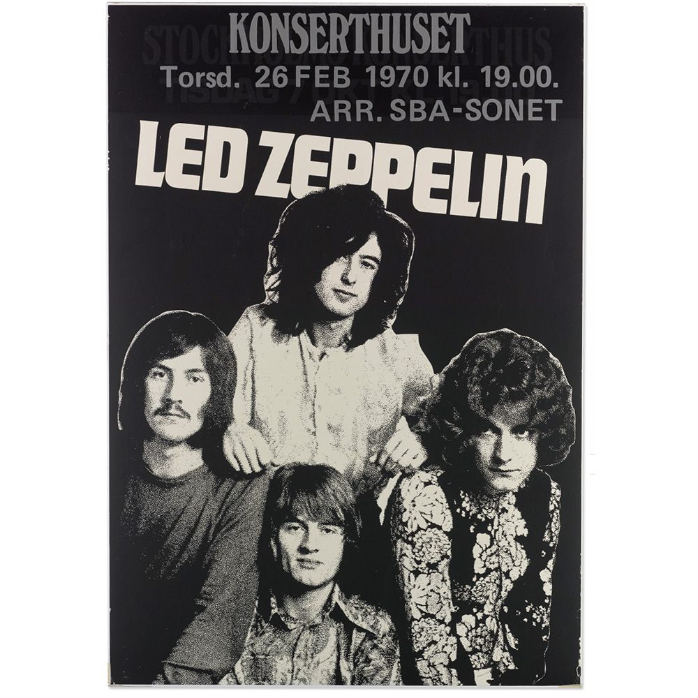Concert Advertisement <br>1970.02.26 <br>Stockholm, SE (Poster)