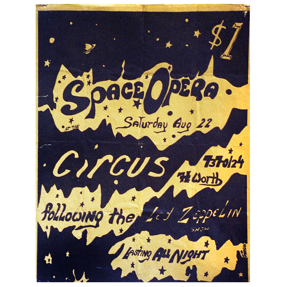 Concert Advertisement <br>1970.08.22 <br>FT Worth, TX (Handbill)