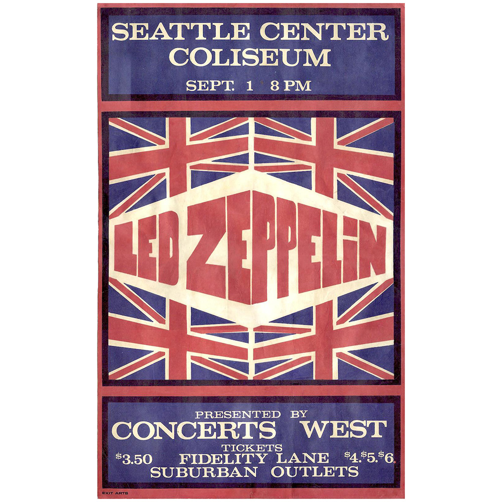 Concert Advertisement <br>1970.09.01 <br>Seattle, WA (Poster)