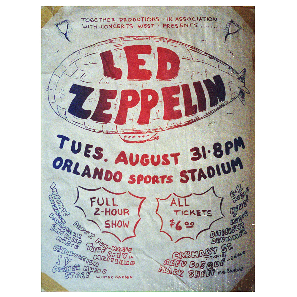 Concert Advertisement <br>1971.08.31 <br>Orlando, FL (Handbill)