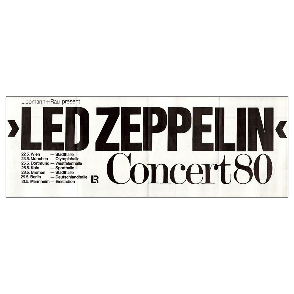 Concert Advertisement <br>1980 <br>Germany, original dates (Poster)