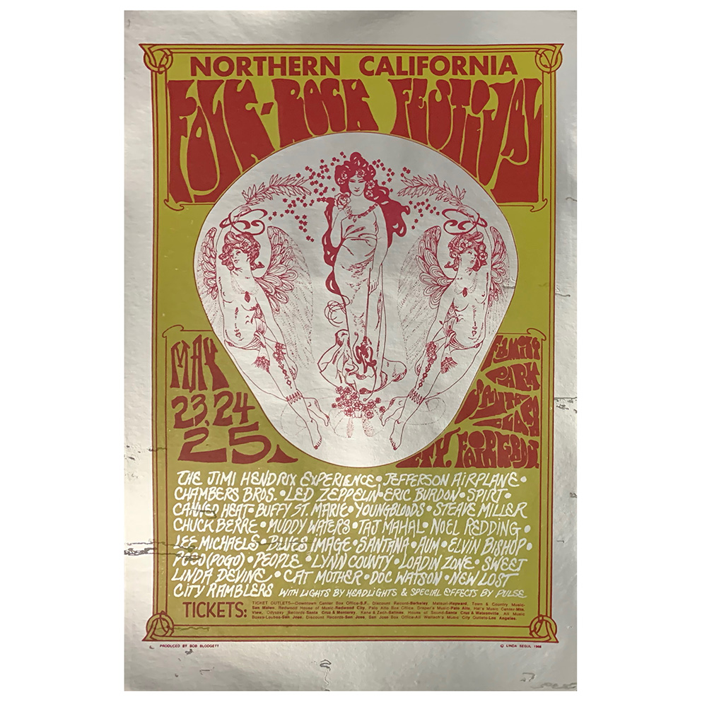Concert Advertisement <br>1969.05.24 <br>San Jose, CA (Handbill)
