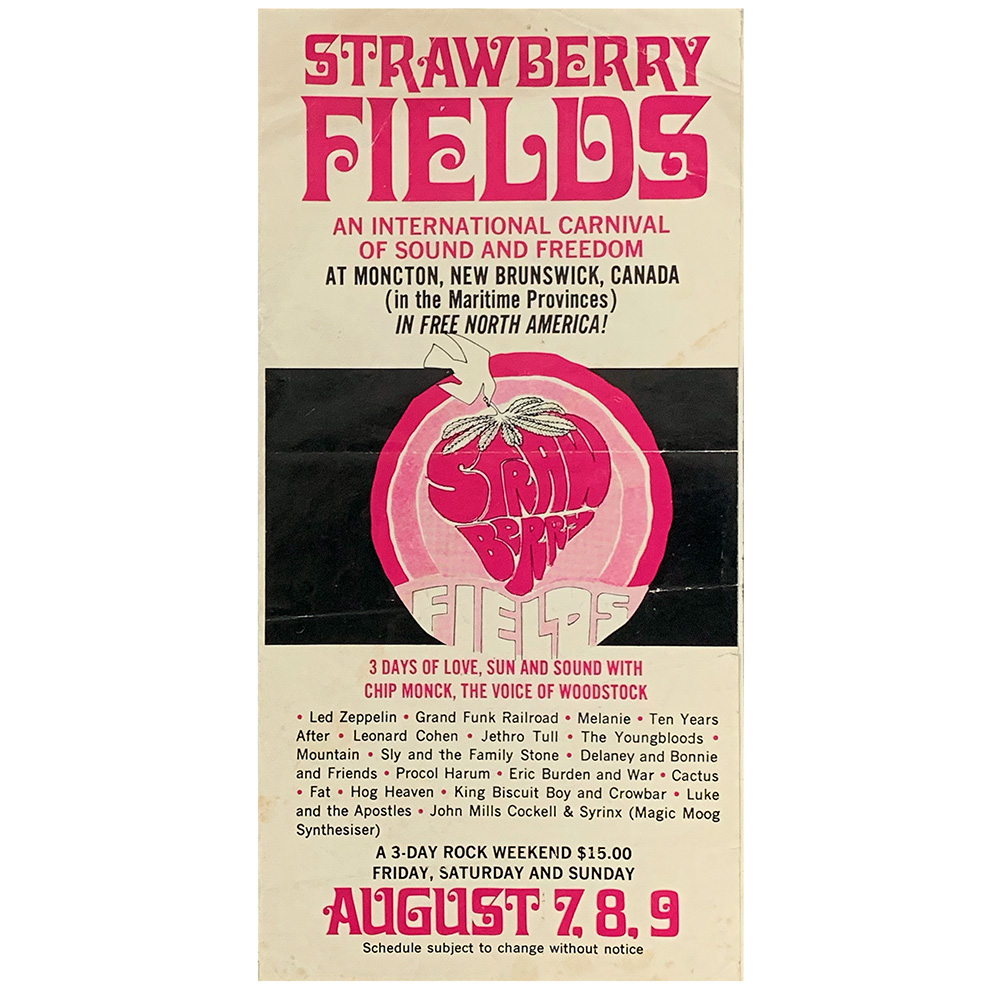 Concert Advertisement <br>1970.08.07 <br>Bowmanville, CA (Mailer)