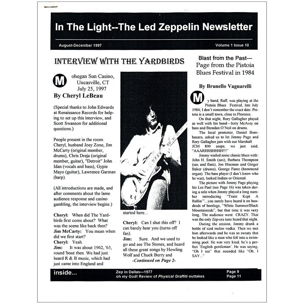 Fanzine <br>In The Light (#10)