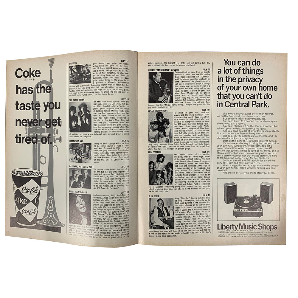 Program <br>1969.07.21 <br>Schaefer Music Festival, New York, NY - Image 3