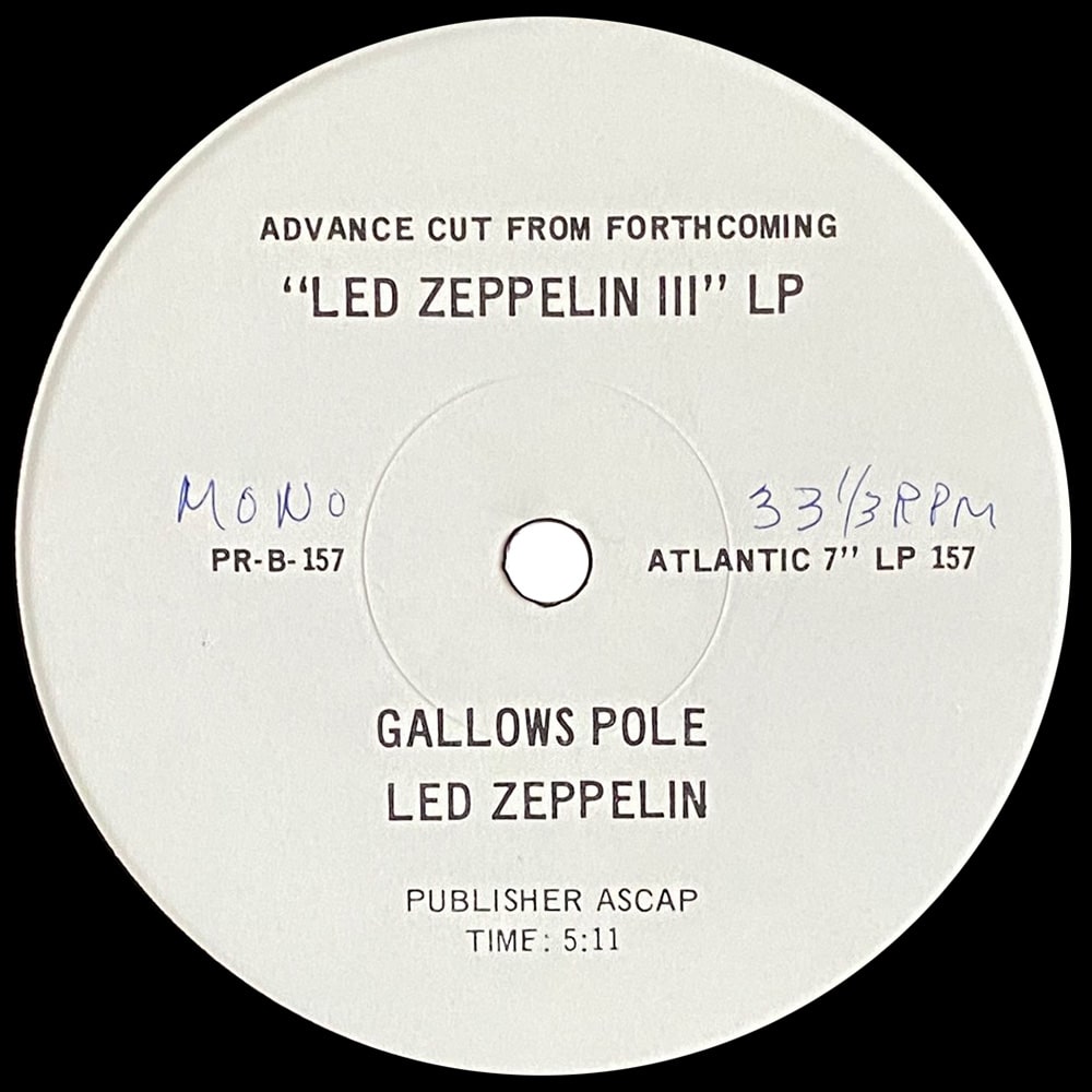 Single <br>USA (PR157) <br>Gallows Pole / Gallows Pole (Promo #1) - Image 3