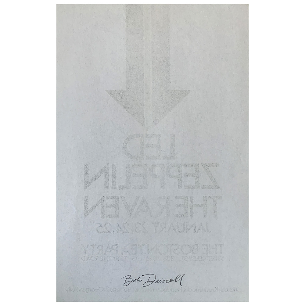 Concert Advertisement <br>1969.01.23 <br>Boston, MA (Handbill) - Image 2