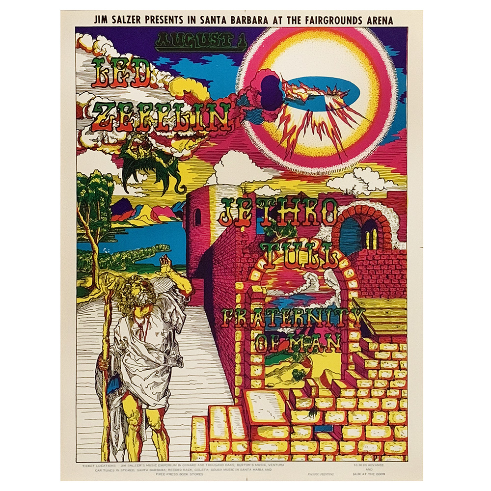 Concert Advertisement <br>1969.08.01 <br>Santa Barbara, CA (Poster)