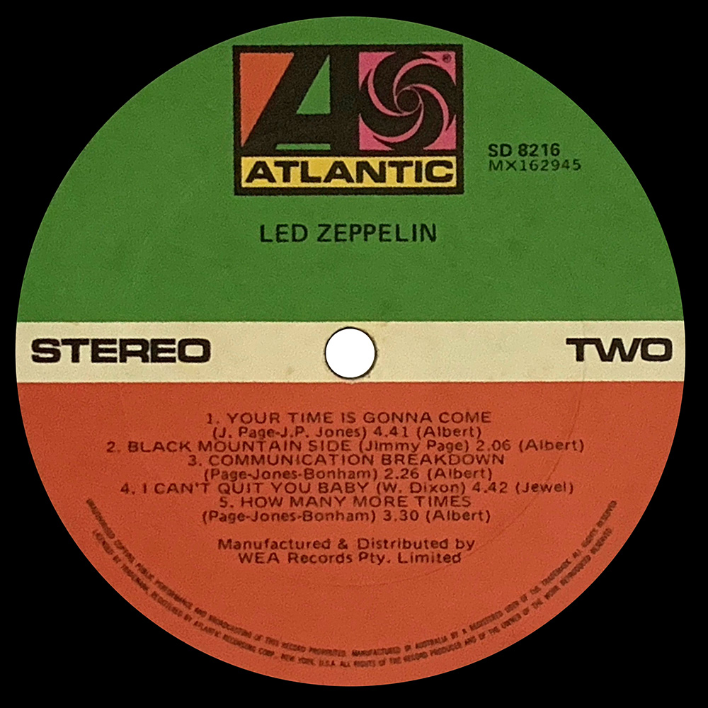 LP <br>Led Zeppelin <br>Australia (SD 8216) #6 - Image 3