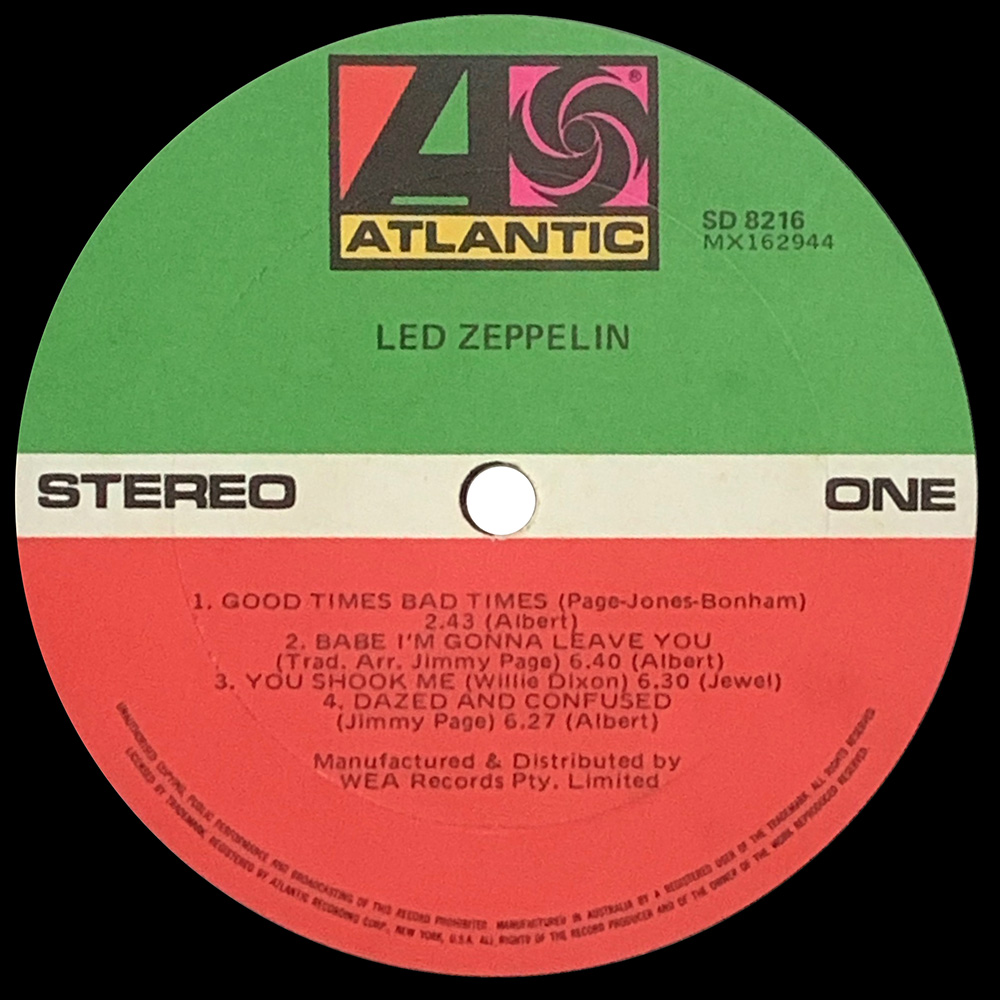 LP <br>Led Zeppelin <br>Australia (SD 8216) #6 - Image 4