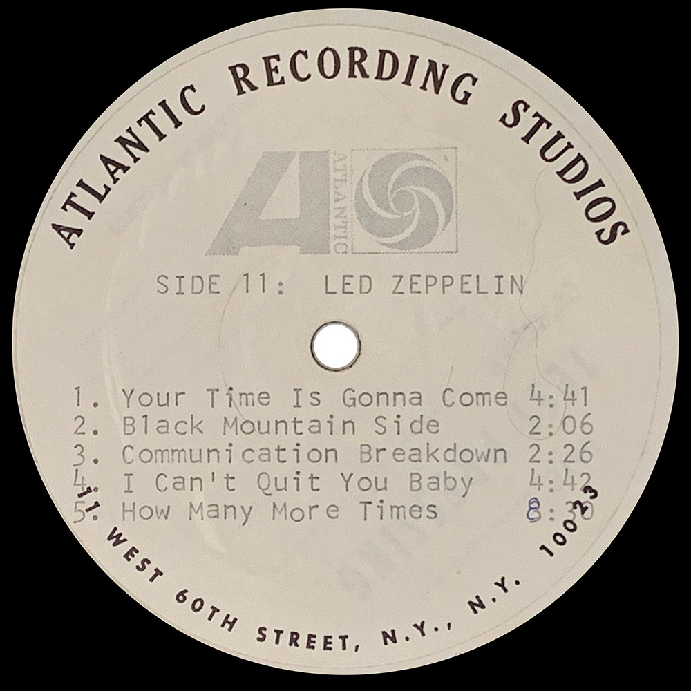 LP <br>Led Zeppelin <br>USA (SD 8216) Promo #1 - Image 2