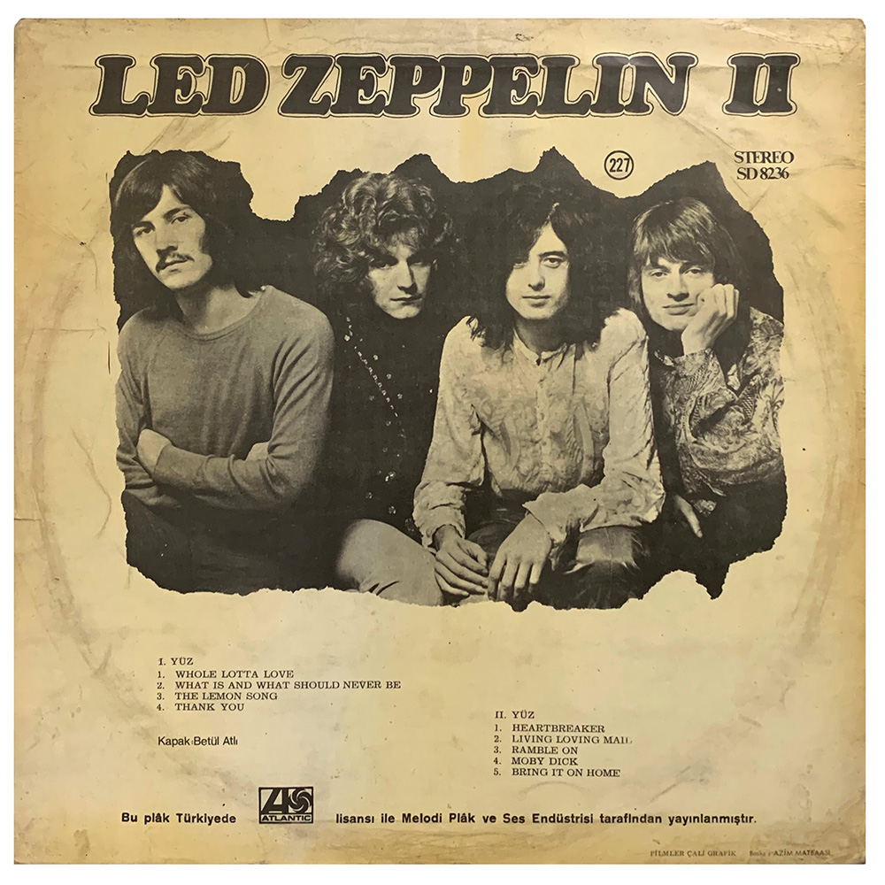 LP <br>Led Zeppelin II <br>Turkey (SD8236) #3 - Image 2