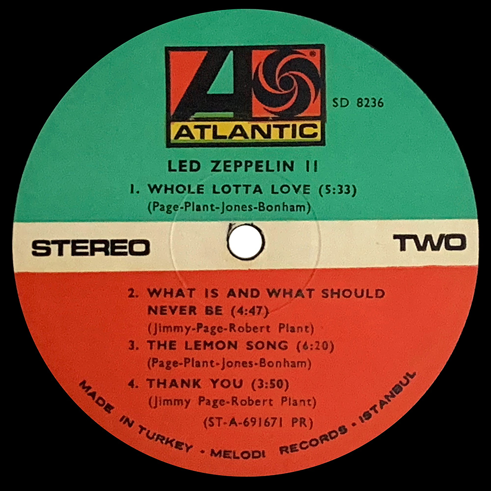 LP <br>Led Zeppelin II <br>Turkey (SD8236) #3 - Image 3