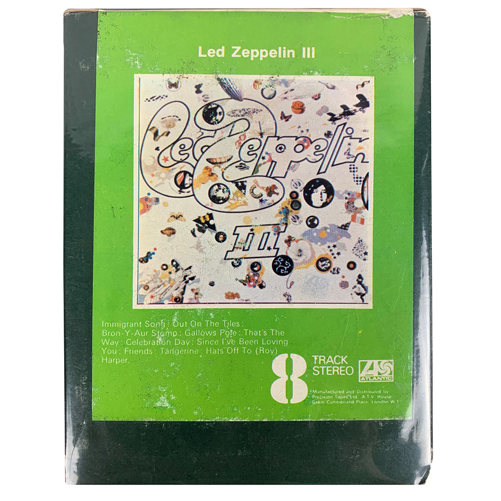 8-Track <br>Led Zeppelin III <br>UK (Y8K8 50002)