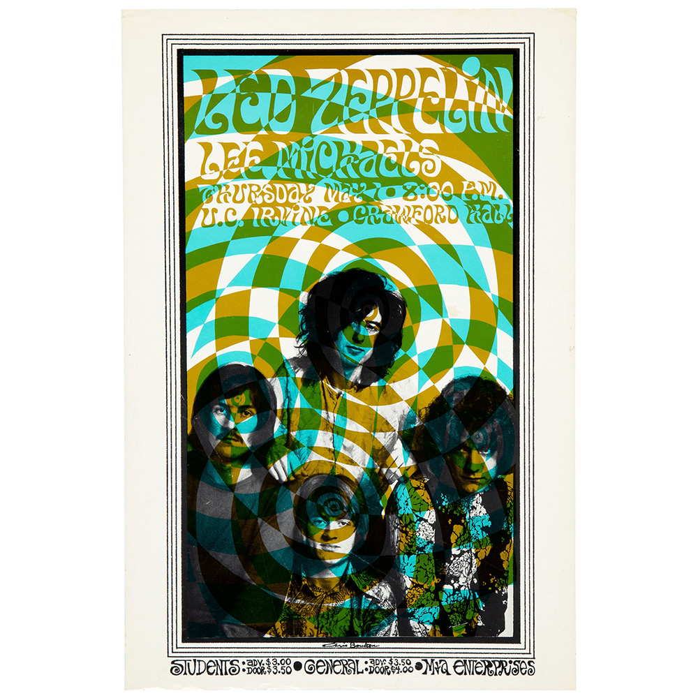 Concert Advertisement <br>1969.05.01 <br>Irvine, CA (Handbill)