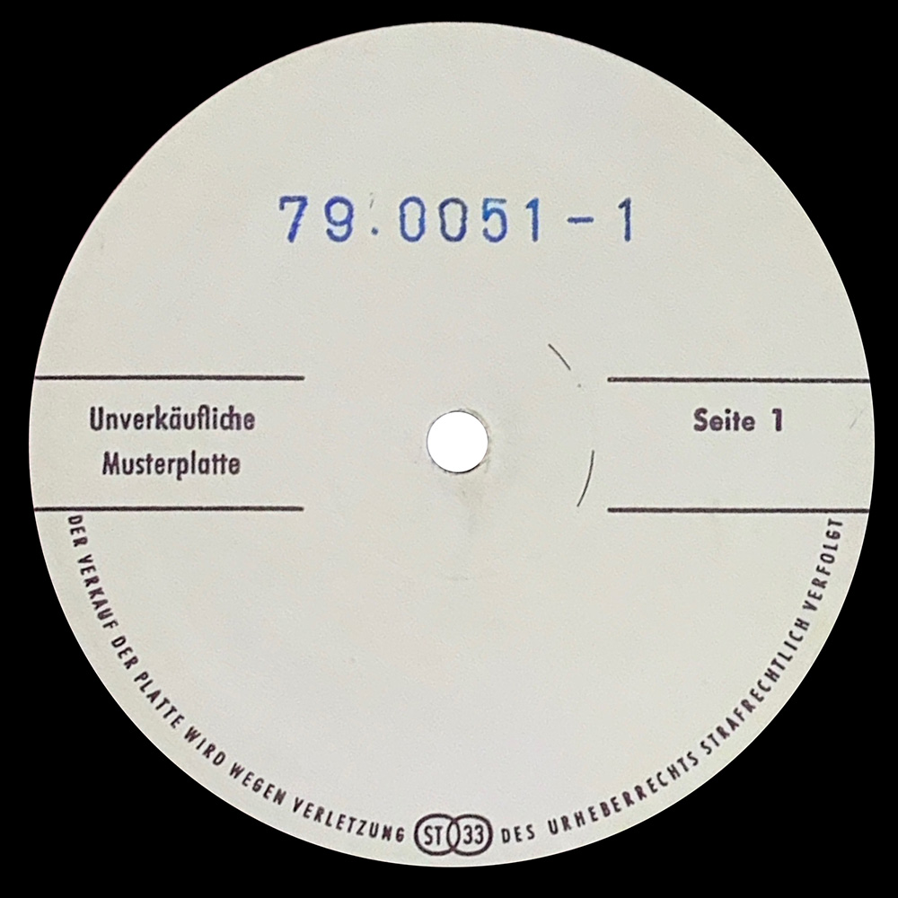 LP <br>Coda <br>Germany (79.005-1) Test Pressing
