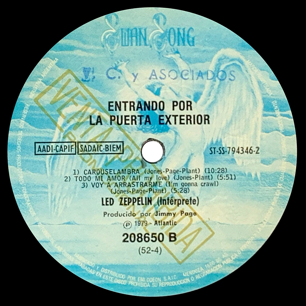 LP <br>In Through the Out Door <br>Argentina (208650) Promo - Image 4