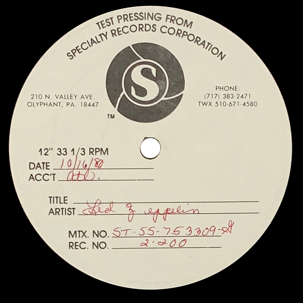 LP <br>Physical Graffiti <br>USA (2-200) Test Pressing