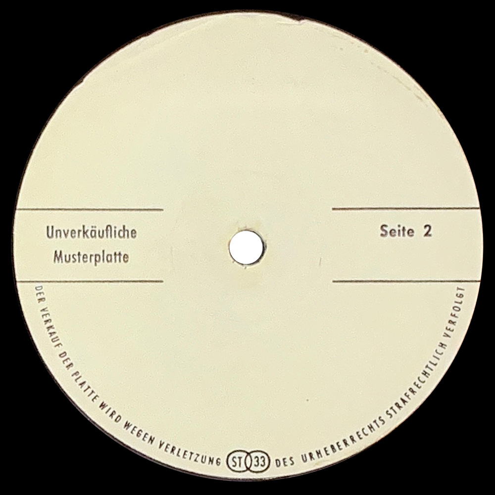 LP <br>TSRTS <br>Germany (89402) Test Pressing