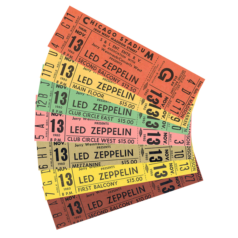 Concert Ticket <br>1980.11.13 <br>Chicago, IL