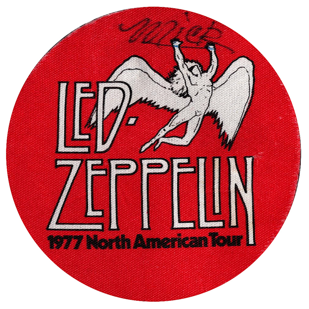 Concert Pass <br>1977 <br>Cloth, Red