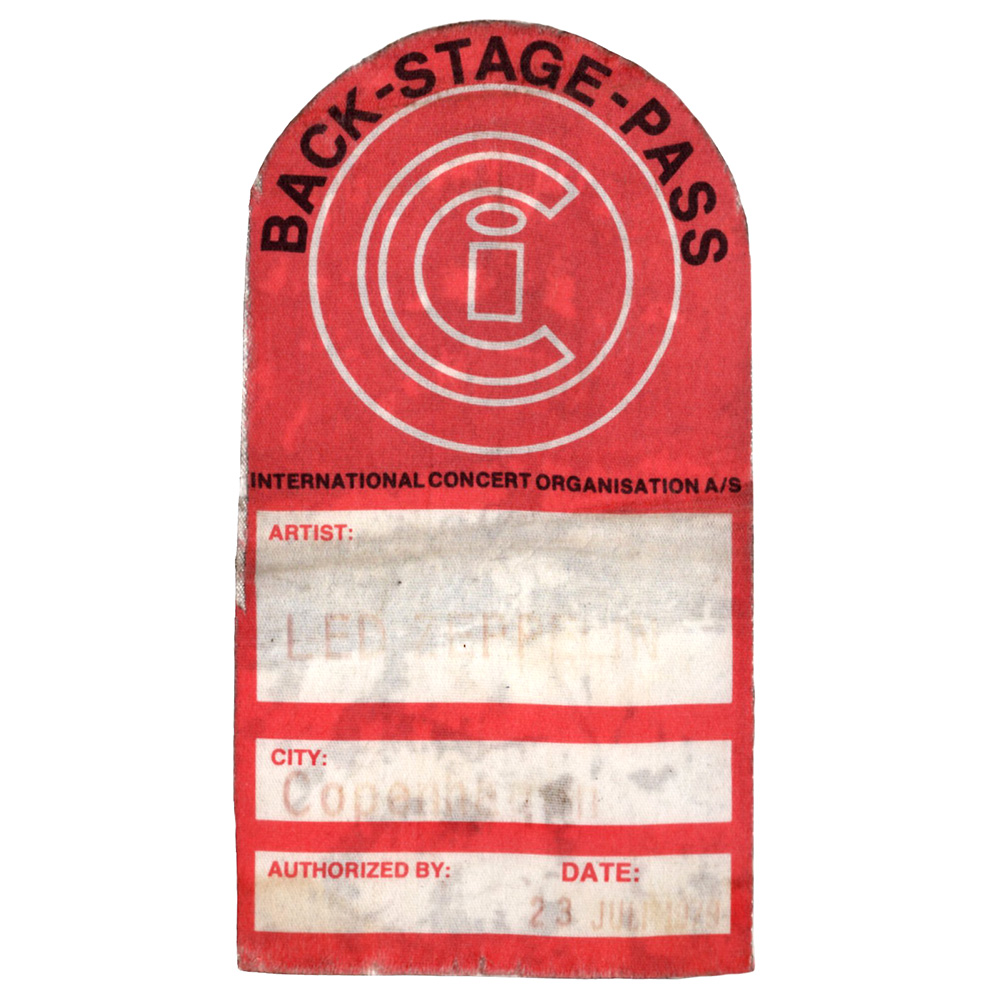 Concert Pass <br>1979.07.23 <br>Copenhagen, Backstage
