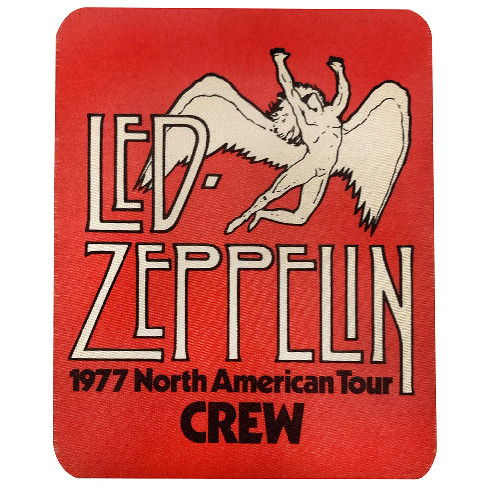 Concert Pass <br>1977 <br>Cloth Crew, Red