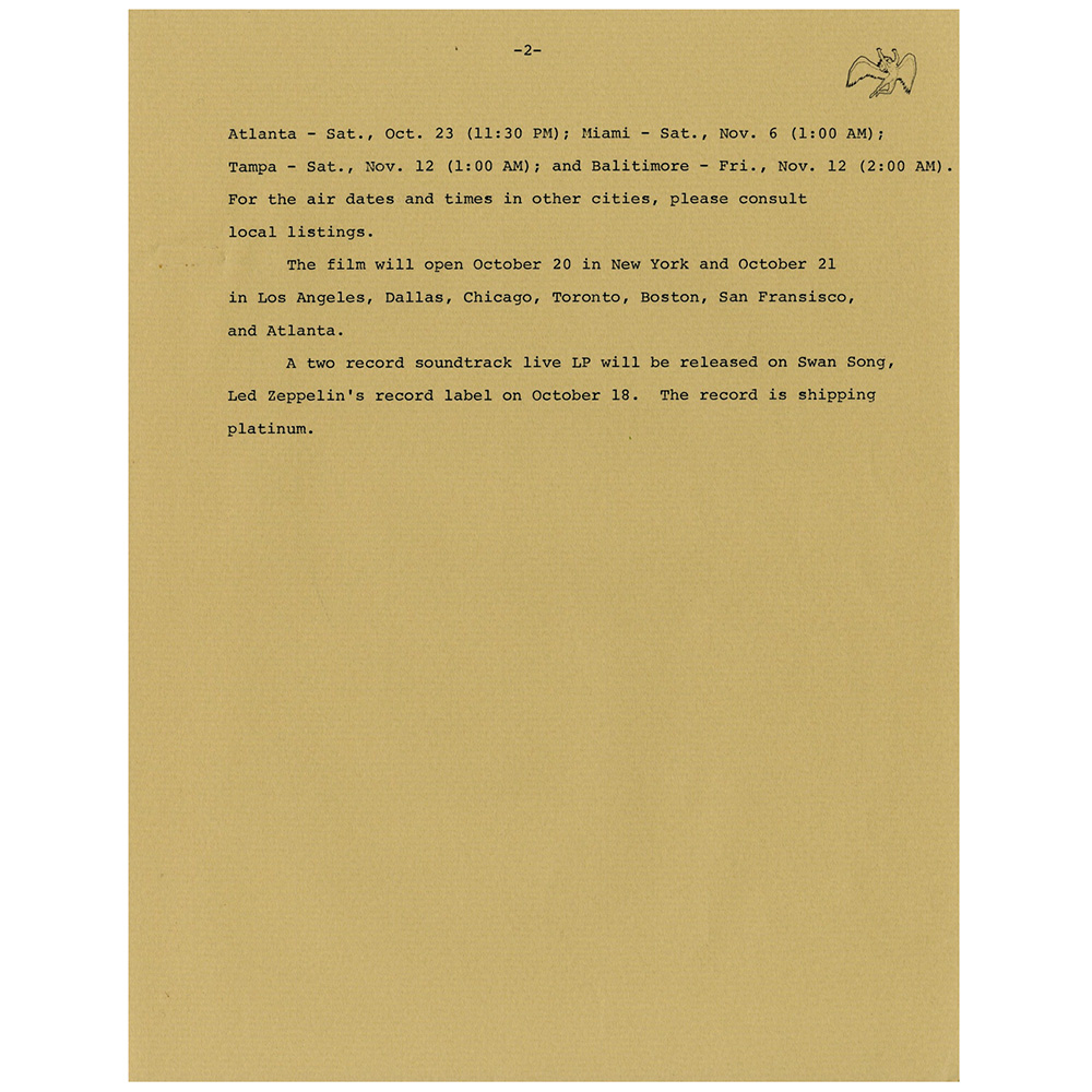 Press Release (1976) <br>"On National TV" (USA) - Image 2