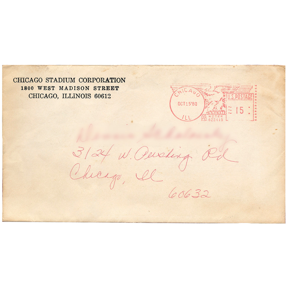 Concert Rarity <br>1980.10.15 <br>Chicago, Refund Letter - Image 2