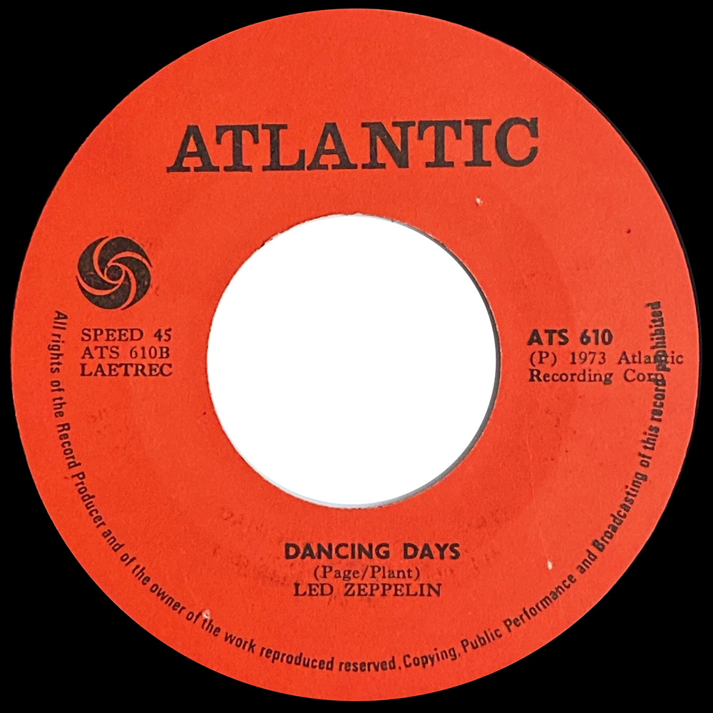 Single <br>Angola (ATS610) <br>Over The Hills and Far Away / Dancing Days - Image 4