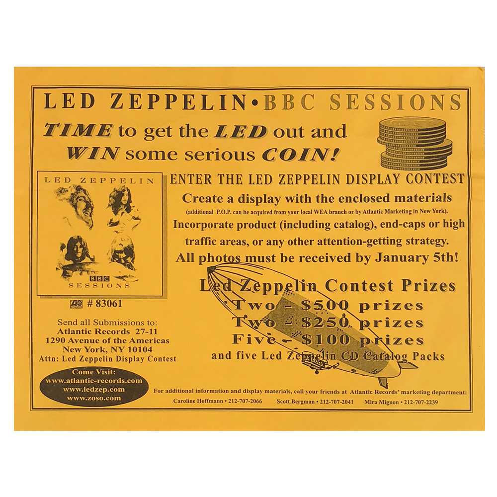 BBC Sessions <br>Flyer, Display Contest (USA)