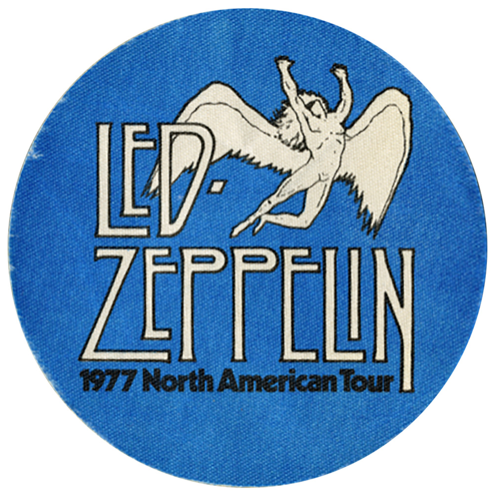 Concert Pass <br>1977 <br>Cloth, Blue